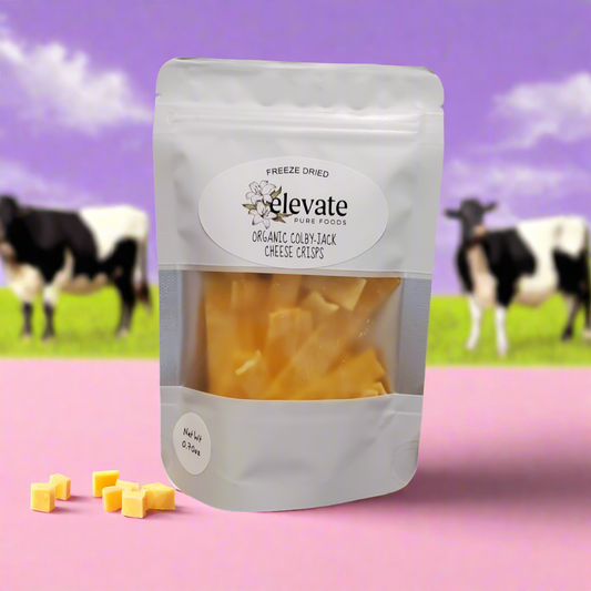 Organic Freeze Dried Colby-Jack Cheese Crisps Snack