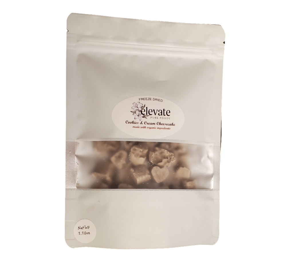 Freeze Dried Cookies and Cream Cheesecake Snack